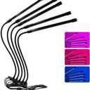 Marhynchus LEDs Grow Light, Full Spectrum USB Plant Light, Adjustable Timing 9 Gear Dimming (Five Tubes -50W)