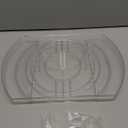 FIRJOY Lazy Susan Turntable for Refrigerator, Square Turntable Organizer for Fridge Cabinet, Pantry, Countertop | 16.5" x 11.1" (Rectangle 1 Pack - Clear)