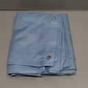 AooHome 72x96 inch Fabric Shower Curtain Liner, Waterproof Extra Long Bathroom Curtain for Hotel with Hooks, Weighted Hem, Blue