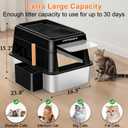 URPOWER XXXXL Stainless Steel Litter Box with Lid for Multiple Cats