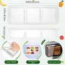 Hushee 25 Pack 17 oz Small Meal Prep Containers with 3 Compartments Snack Containers with Lid Disposable Plastic Bento Box Travel Lunch Food Boxes Stackable for Office Picnic (Clear)