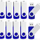 KOOTION 32 GB USB Flash Drive 32 gb Flash Drive 10 Pack Thumb Drive Memory Stick Pen Drive Keychain Design Blue