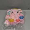 Baby Elephant Musical Stuffed Animals Toy with Light-Up Music & Crinkle Sound Paper,Infant Bilingual Early Learning Education Toys,Tummy Time Toys for 0-3-6-12+ Months Boy Girl, Pink