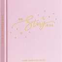 Lanpn Baby Memory Book - Linen Baby Book Memories Keepsake - The Story of You - Newborn Baby First 5 Year Journal Scrapbook Photo Book Milestone Album for Boy Girl New Parents (Pink, 154 Pages)