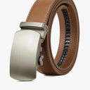 BULLIANT Men Belt, Ratchet Belt Adjustable For Gift Men Dress Jeans 1 3/8"-Cut For Fit, (Brown)