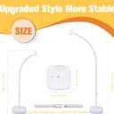 Bazen Upgraded 8.2ft & 5ft Balloon Arch Kit with Base, White, PVC Material, Round Shape, Perfect for Wedding, Baby Shower, Birthday Parties