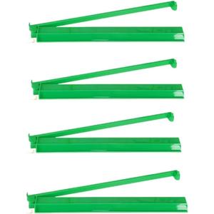 (4PCS) Rainbow Mahjong Rack and Pusher Combo,Unisex, 4 Count, Multicolor, Plastic, No Assembly Required (Green)