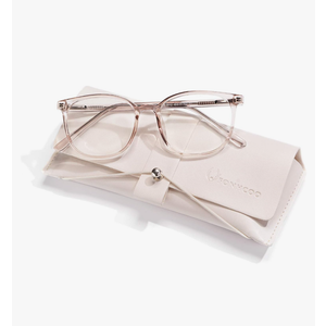 FONHCOO Blue Light Blocking Glasses Fashion Round TR90 Frame Transparent Eyewear Anti UV Computer Glasses for Women Men