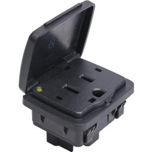 DICMIC Center Console Power Outlet Socket Plug Compatible with 2011-2015 Ford Explorer 2010-2014 Ford F-150 2011-2016 Ford F-250 F-350 F-450 Super Duty Replace# BC3Z-19N236-A