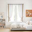 2 Pack Spring Tension Curtain Rod 32.5 to 58 inch Adjustable Extendable Tension Rods No Drilling Spring Loaded Curtain Rods for Window Door, Black