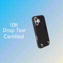 Crossbody Case for iPhone 16 with Gold and Vegan Leather Woven Detachable Chain - Black