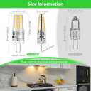 BUBO 10 Pack G4 LED Bulb 2W Equivalent 30W 3000K Warm White 250 Lumens 360Beam Angle, T3 Halogen Bulb Replacement Landscape Bulbs, AC/DC 12V Led Lights G4 Bi-Pin Base for Outdoor Landscape Lighting