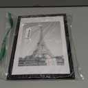 upsimples 10x14 Picture Frame, Display Pictures 8.5x11 with Mat or 10 x 14 Without, Wall Hanging Diamond Frames, Black, 1 Pack