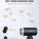 Dual Voltage Travel Hair Dryer, Mini High-Speed Blow Dryer for Fast Drying, Ionic Hairdryer with Diffuser Gift Women, Lightweight Compact Portable,Quiet,European International 100-240V,Black