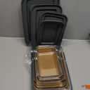 8-Piece Deep Glass Baking Dish Set with Plastic lids,Rectangular Glass Bakeware Set with Lids, Baking Pans for Lasagna, Leftovers, Cooking, Kitchen, Freezer-to-Oven and Dishwasher, Gray