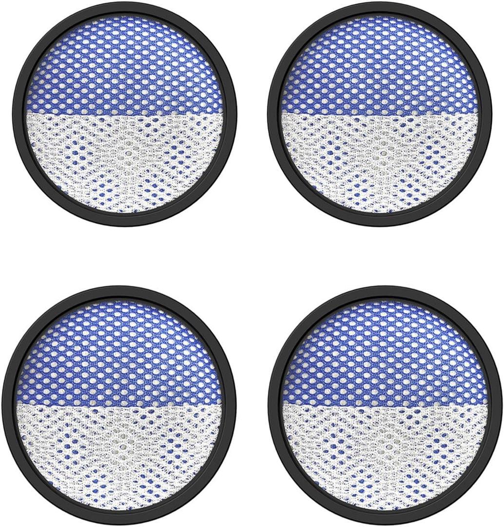 4 Pack Filter Replacements for N8 Cordless Vacuum Cleaner