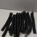 PATIKIL 22mm(7/8") Plastic Spiral Binding Coils, 50 Pcs Binding Spirals 190 Sheet Capacity 3:1 Pitch Binding Spirals for Binding Paper Sheets, Black