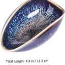 Chinese Porcelain Tea Set with Vessel, Scoop, Spoon & Accessories for Loose Leaf & Gong Fu Tea