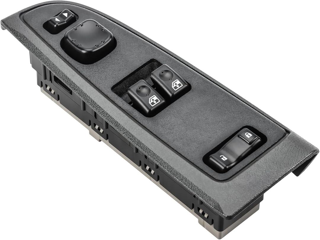 15883318 Power Window Switch with Bezel for 2003-2007 Chevy Silverado & GMC Sierra 1500 2500 3500, Front Driver Side Master Window Switch, 920-023 DWS-226
