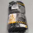 8PCS Oven Mitts and Pot Holders Sets - 480°F Heat Resistant Pot Holders and Oven Mitts, 14.5" Extra Long Silicone Oven Mitts for Cooking, Non-Slip Oven Mitt with Soft Cotton Lining, Black