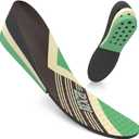 DynWalker Lift Insole Boost Inner Sole 2.95 Inch Heel Pads for Shoes Anti-Slip Flexible Soft Cushioned Heel Massage for Uneven Legs Adjustable Size 2 Layer S Green (S : ( Women 6 - 8.5 ))