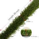KuGuo Artificial Grass Decoration Strip Indoor/Outdoor DIY Fake Grass (Buffalo Grass, Width 2" x Length 80")