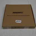 KASARO Peel and Stick Marble Tiles, Self-Adhesive Aluminum Wall Tile Stick on Bathroom, Fireplace, RV, Marble Beige with Vintage Golden Embellished Stripes, 10-Sheet