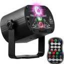 DJ Disco Stage Party Lights, LED Sound Activated Laser Light RGB Flash Strobe Projector with Remote Control for Christmas Halloween Decorations Karaoke Pub KTV Bar Dance Gift Birthday Wedding (USB Powered)