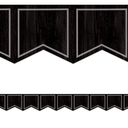 Teacher Created Resources Modern Farmhouse Black Pennants Die-Cut Border Trim