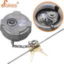 Fokes Locking Diesel Fuel Cap 2 3/8" Compatible with Freightliner M2 Small Semi Box Trucks Fuel Tank, Semi Truck Tank Locking Gas Cap Replace FTA-C-13