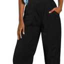 ReachMe Womens Running Onesie Athletic Romper Pants Hiking Outfits One Piece Workout Jumpsuits with Pockets (Medium, Black)