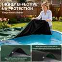 24FT Round Winter Pool Cover 500D Extra Thick Above Ground Pool Cover, Green