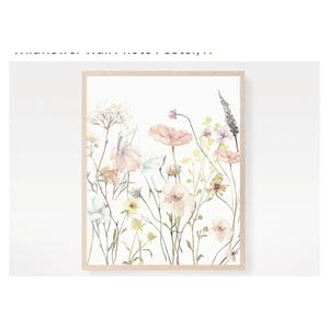 Wildflower Print 3Pack, Floral Art, Print Art Floral Wall Botanical Housewarming Home Decor Wildflower Wall Photo Poster,41
