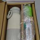 Portable Bottle Warmer for Breast Milk,Formula or Water 13oz Large Capacity,100W Power Fast Warming & Precise Temp Control Baby Milk Warmer for Travel (Grey)