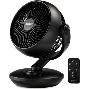Fan for Bedroom with Remote,28dB Touch Control, Ultra Quiet Desk Fan, 9-Hour Timer, 70ft Powerful Airflow, 10-Inch High-Velocity Air Circulator Fan,8-Speed Oscillating Table Fan for Home, Dorm,Office