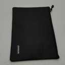 JUNDUN Fireproof Document Bags, 14.2”x 10.0”Waterproof and Fireproof Money Bag with Aluminum Foil Lining, Fireproof Safe Storage Pouch with Zipper for Document and Cash, Black