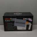 Mueller UltraToast Full Stainless Steel Toaster 4 Slice, Long Extra-Wide Slots for Bagels and Waffles, 6 Browning Levels, LED Display, Cancel/Defrost/Reheat Functions & Removable Tray, Kitchen Gadgets