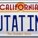 Celebrity Machines | Back to The Future | Delorean | Outatime | Metal Stamped Vanity Prop Vanity Plate, Metal Decorative Tag, Corrosion Resistant, Quality Novelty Sign, Wall Decoration, Wall Hanging