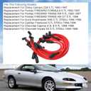 JDMSPEED New Performance Spark Plug Wire Set 10.5mm Replacement for Chevy GM LT1 LT4 5.7L 4.3L 1992-1997