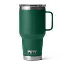 YETI Rambler 30 oz Travel Mug, Stainless Steel, Vacuum Insulated with Stronghold Lid, Black Forest Green