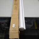 SEEYE Cordless Zebra Blinds for Window, French Door Blinds Free-Stop Roller Window Shades with Valance 34" W x 72" H, 95% Blackout Window Treatment Sheer Blinds & Shades Easy to Install, White
