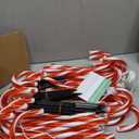 COOLWUFAN 24 Pack Christmas Candy Cane Pathway Lights, 22'' Outdoor Christmas Decorations Path Lights, Waterproof Candy Cane Yard Markers for Walkway, Lawn, Patio, Holiday Landscape Path Dcor