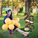 3.5FT Large Class 2025 Graduation Yard Sign Yard Decorations Congrats Graduation Lawn Signs 2025 Grad Yard Signs with Stakes for Outdoor Indoor Congrats Graduation Party Decoration Supplies (black)