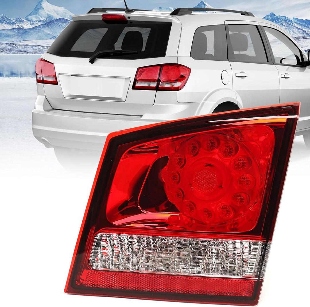 Inner Tail Light Assembly Compatible with Dodge Journey 2011-2020 Inner LED Tail Break Light Rear Lamp Right Passenger Side 68078516AD 68078516AE