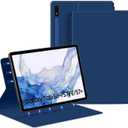 Magnetic Case for Galaxy Tab S8 Plus 12.4 inch 2022/Galaxy Tab S7 FE 2021/Galaxy Tab S7 Plus 2020 with Pen Holder, Lightweight and Slim Magnetic Stand Case with Auto Sleep/Wake, Blue
