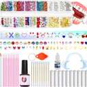 WATRZ 690 pcs Teeth Gem Kit, DIY Crystals Teeth Diamonds Jewel Kit for Girls & Boys Y2K Fashionable