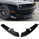 MIUJEE Front Bumper Lip Splitter Guard Protector Cover Exterior Accessories Compatible with Dodge Challenger Scat Pack R/T GT SRT, Black