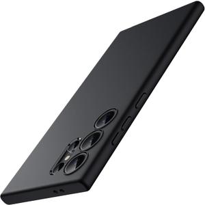 JETech Slim Fit Case for Samsung Galaxy S24 Ultra 5G, Camera Lens Full Protection, Soft TPU Thin Protective Phone Cover with Matte Finish, Shockproof (Black)