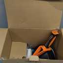Drain Auger, Clog Remover with Drill Adapter, 25 Feet Flexible Plumbing Snake Use Manually or Powered for Kitchen, Bathroom and Shower Sink, Comes with Gloves (orange)