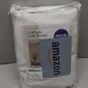 MIULEE Pinch Pleated Linen Curtains 90 Inches Long 2 Panels for Bedroom Living Room, Soft Thick Linen Textured Window Drapes Pleat Back Tab Hooks Semi Sheer Light Filtering Neutral Farmhouse